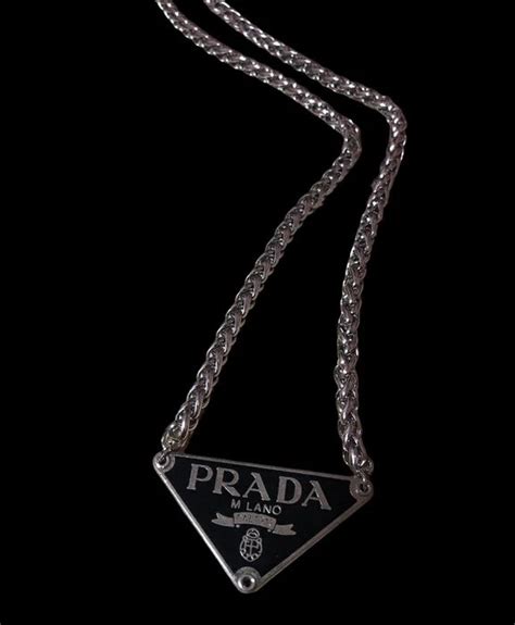 real prada necklace|Prada necklace men.